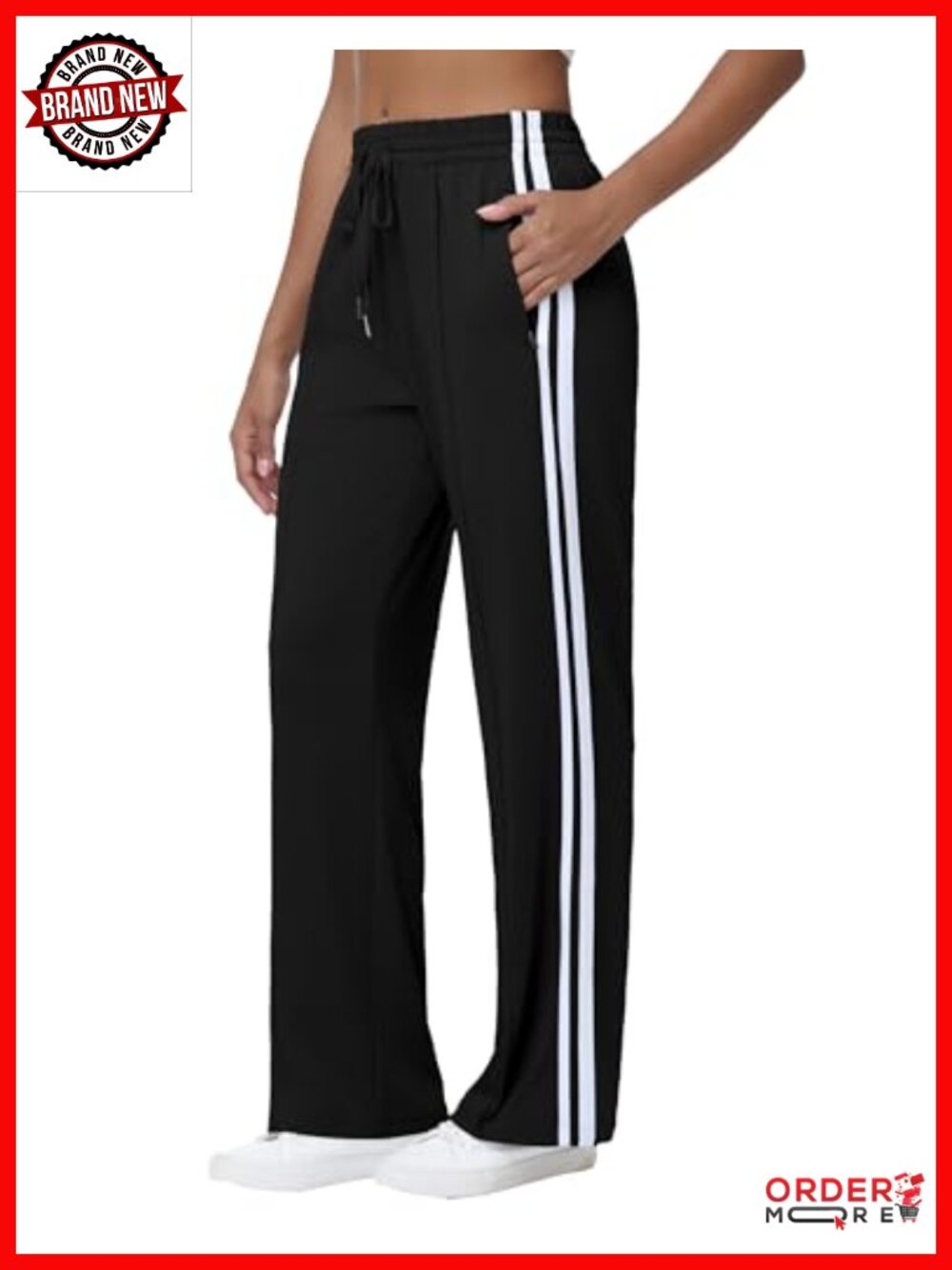 Women's Track Pants Straight Leg Quick Dry Drawstring Zipper Pockets